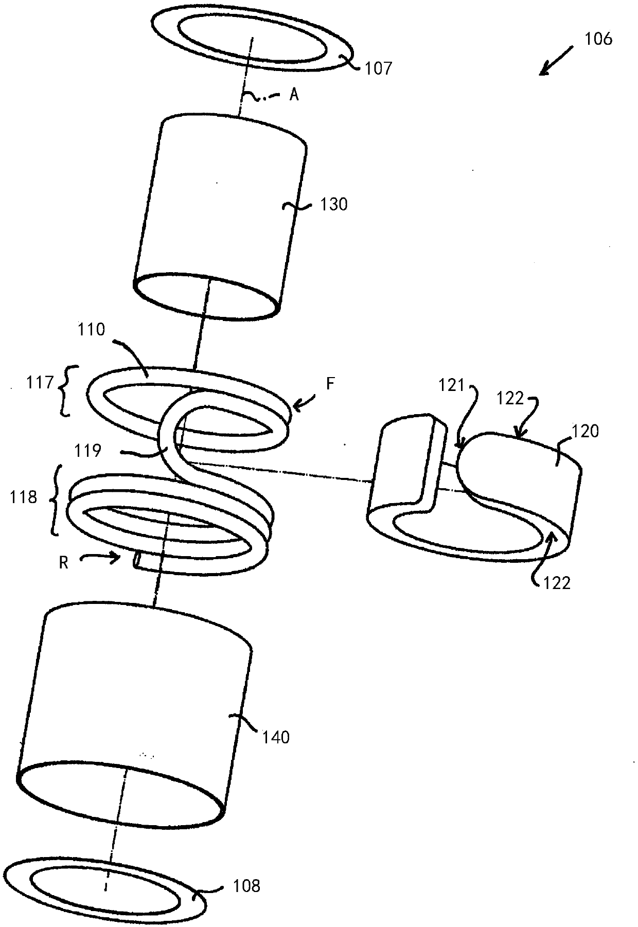 Routing system for at least one supply line which can be coiled and uncoiled, and rotary guide therefor