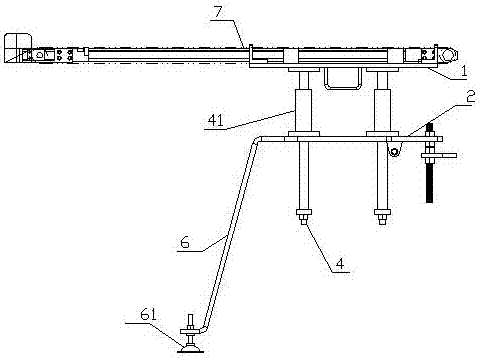 Ice cream blank lifting transferring device