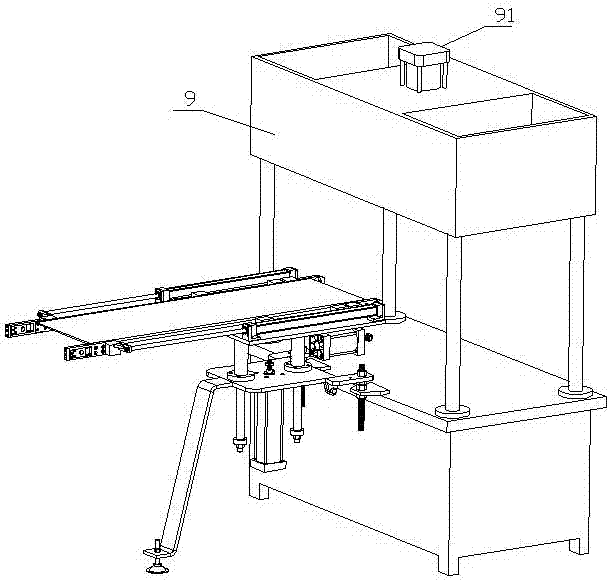 Ice cream blank lifting transferring device