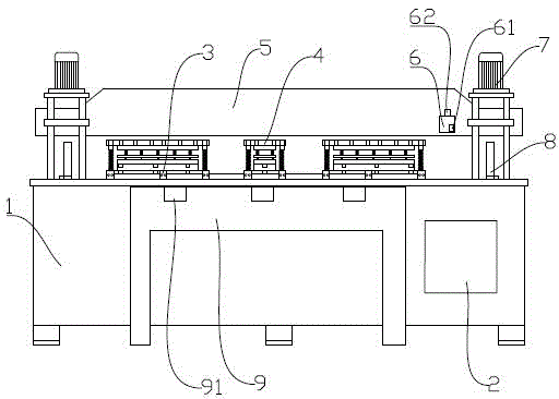 Automatic profile material punching machine