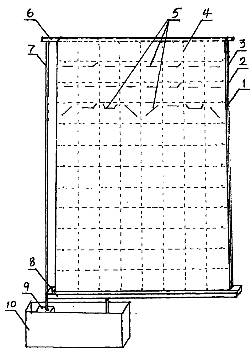 Plant curtain wall and method for manufacturing same