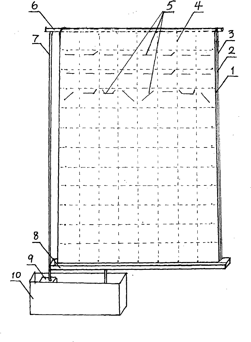 Plant curtain wall and method for manufacturing same