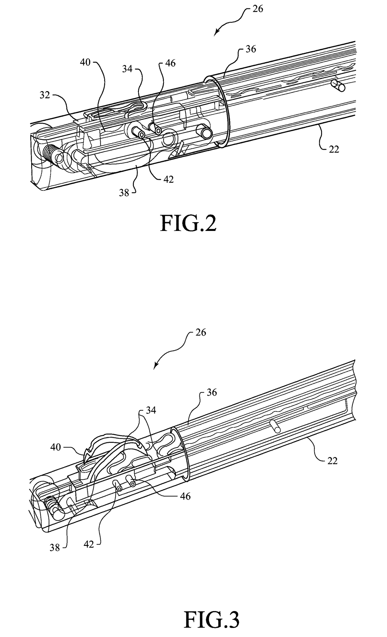 Laparoscopic suture device with autoloading and suture capture