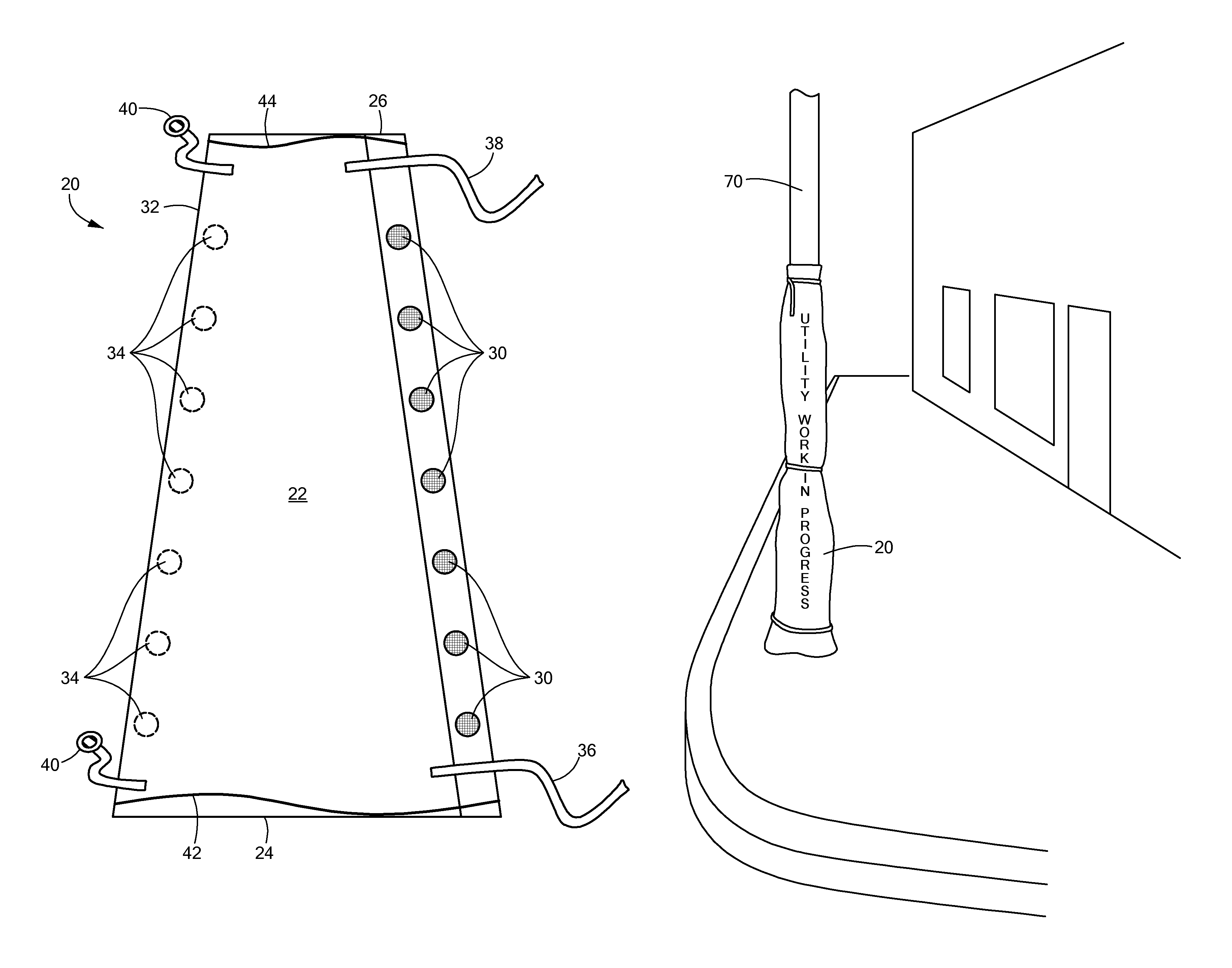 Stray voltage insulating device