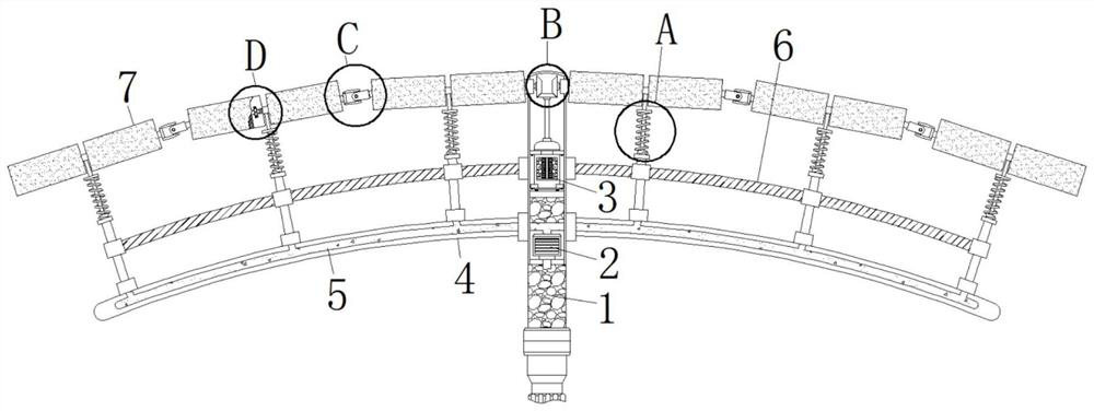 Energy-saving and environmental-friendly device for cleaning arc-shaped filter screen of air conditioner