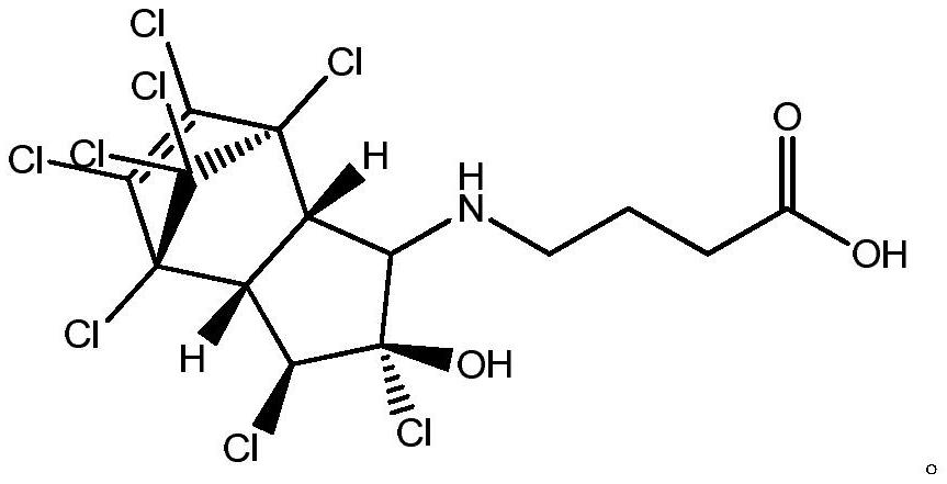 Chlordane hapten, artificial antigen and antibody, preparation method and application thereof