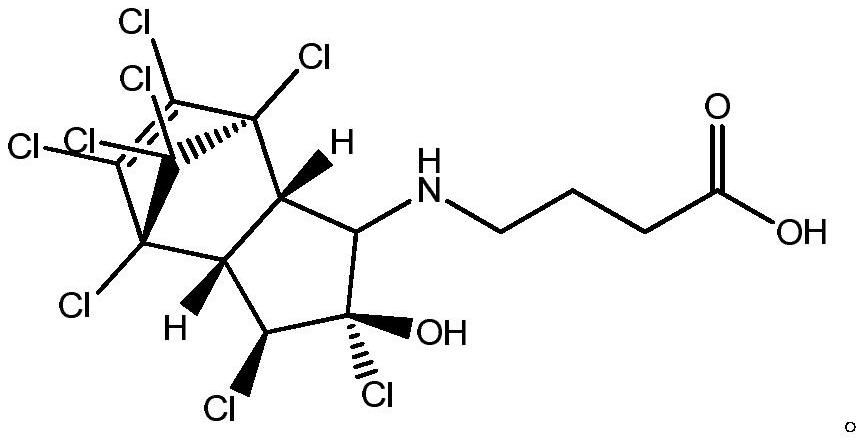 Chlordane hapten, artificial antigen and antibody, preparation method and application thereof