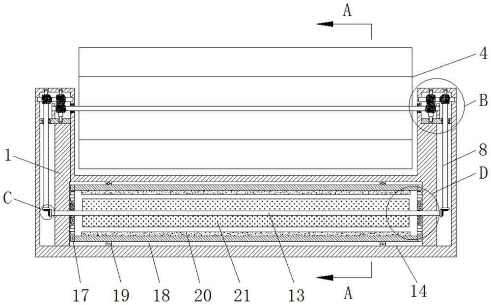 An underwater power generation device based on the principle of worm drive