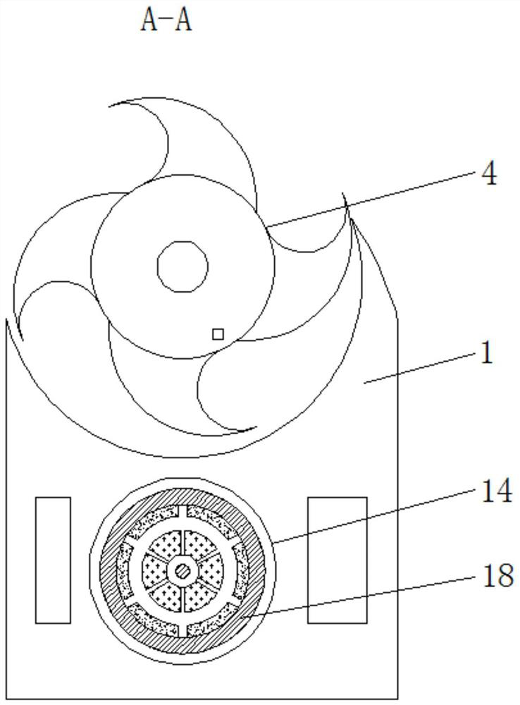 An underwater power generation device based on the principle of worm drive