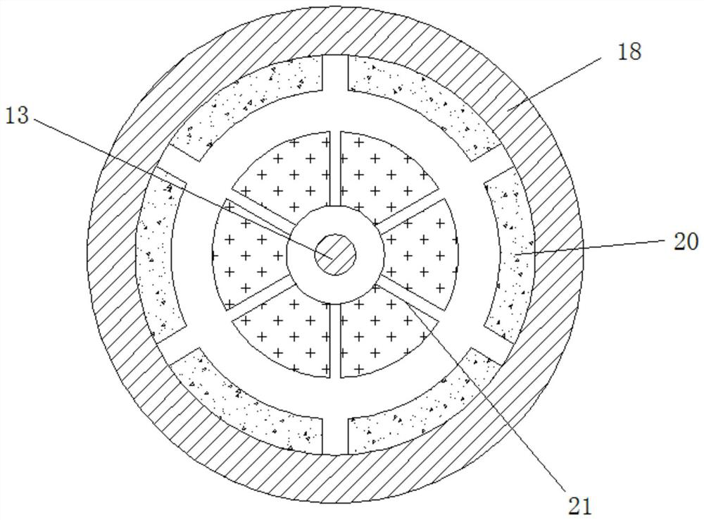 An underwater power generation device based on the principle of worm drive