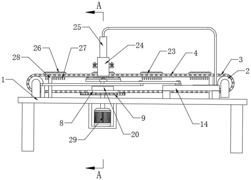 Pin shearing machine for computer mainboard processing based on artificial intelligence