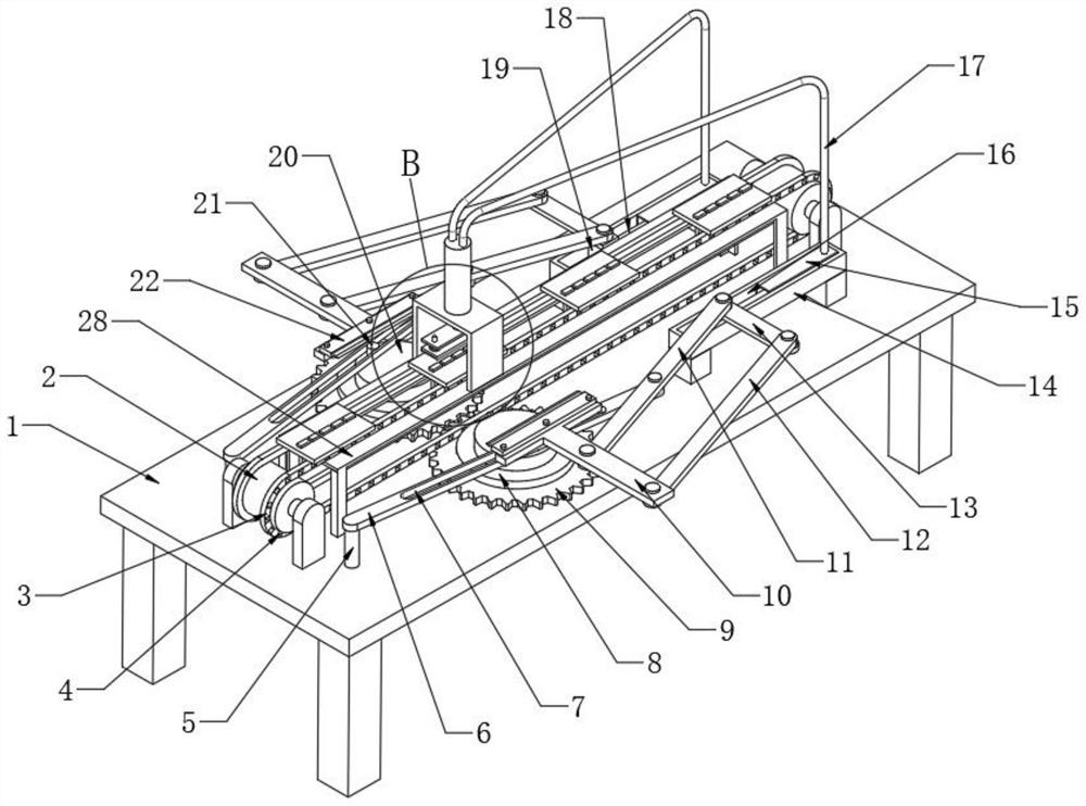 Pin shearing machine for computer mainboard processing based on artificial intelligence