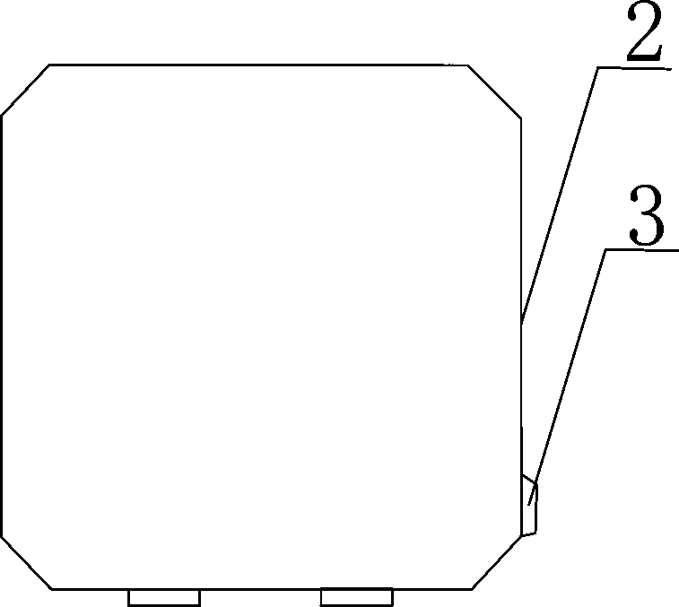 Silicon rod with chamfered guide strip