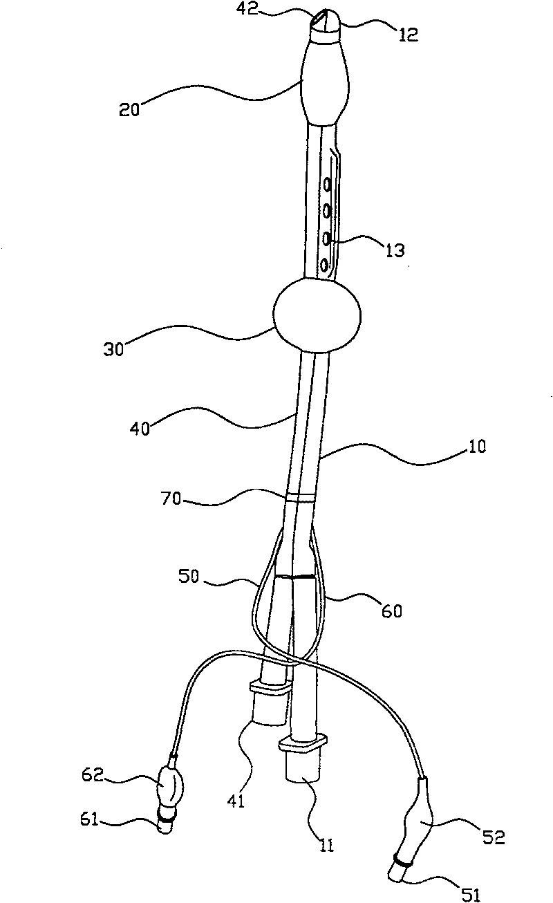 Catheter installation used for brain domain operation awaking anaesthesia