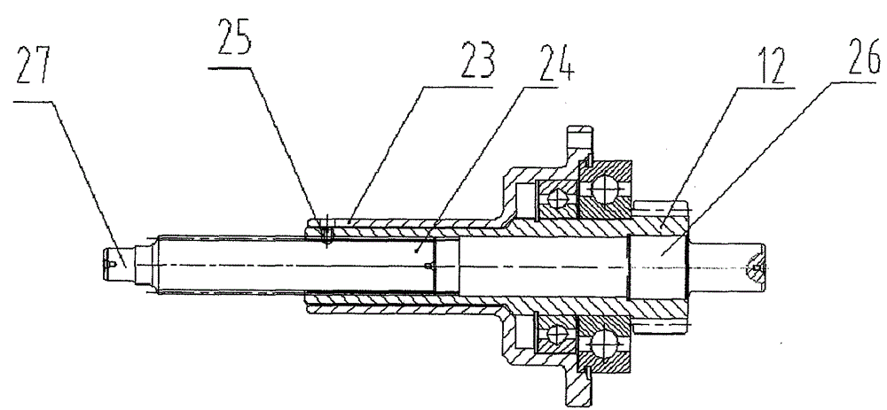 An easy-to-maintain coaxial mechanical gearbox