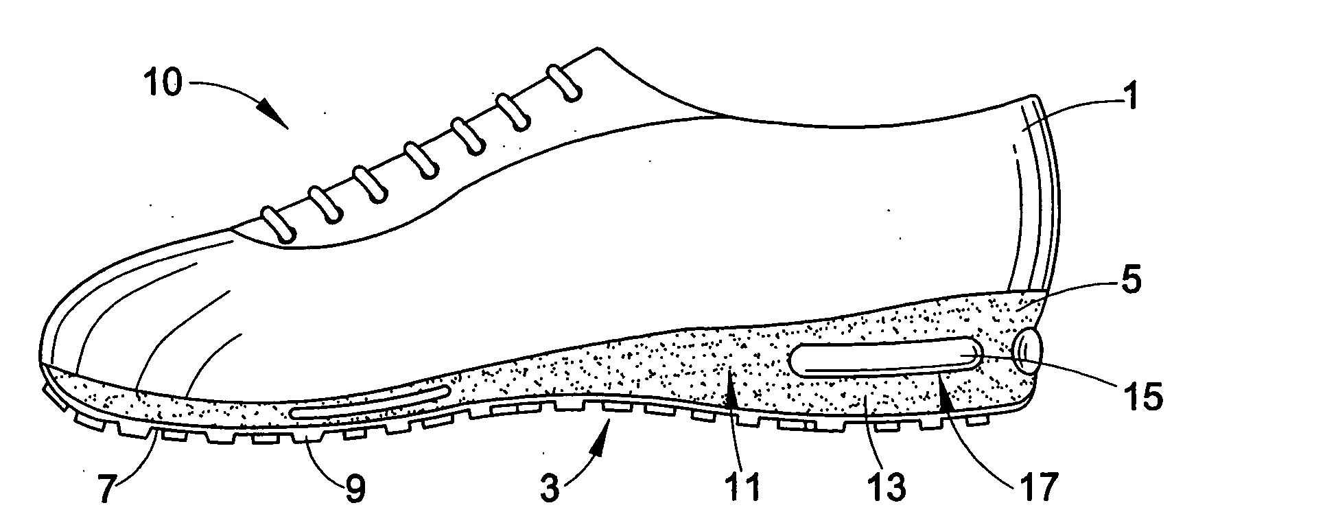 Self-inflating cushion and footwear including same