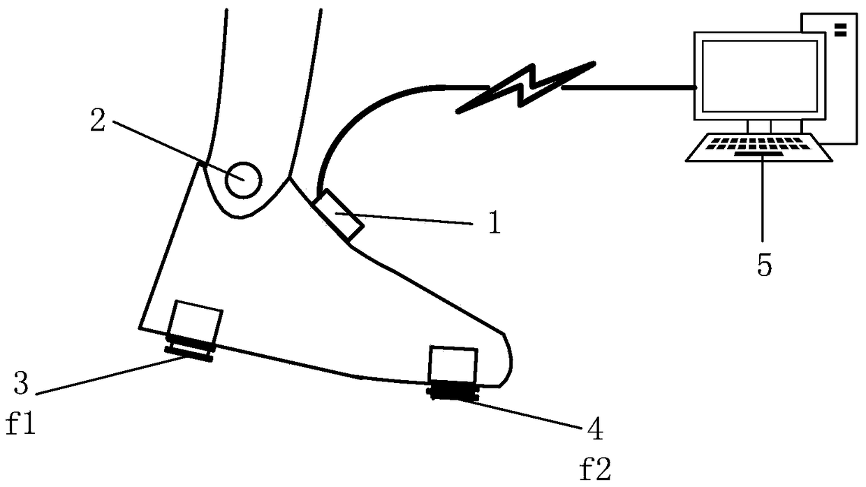 A system and method for detecting plantar flexion phase of human ankle joint
