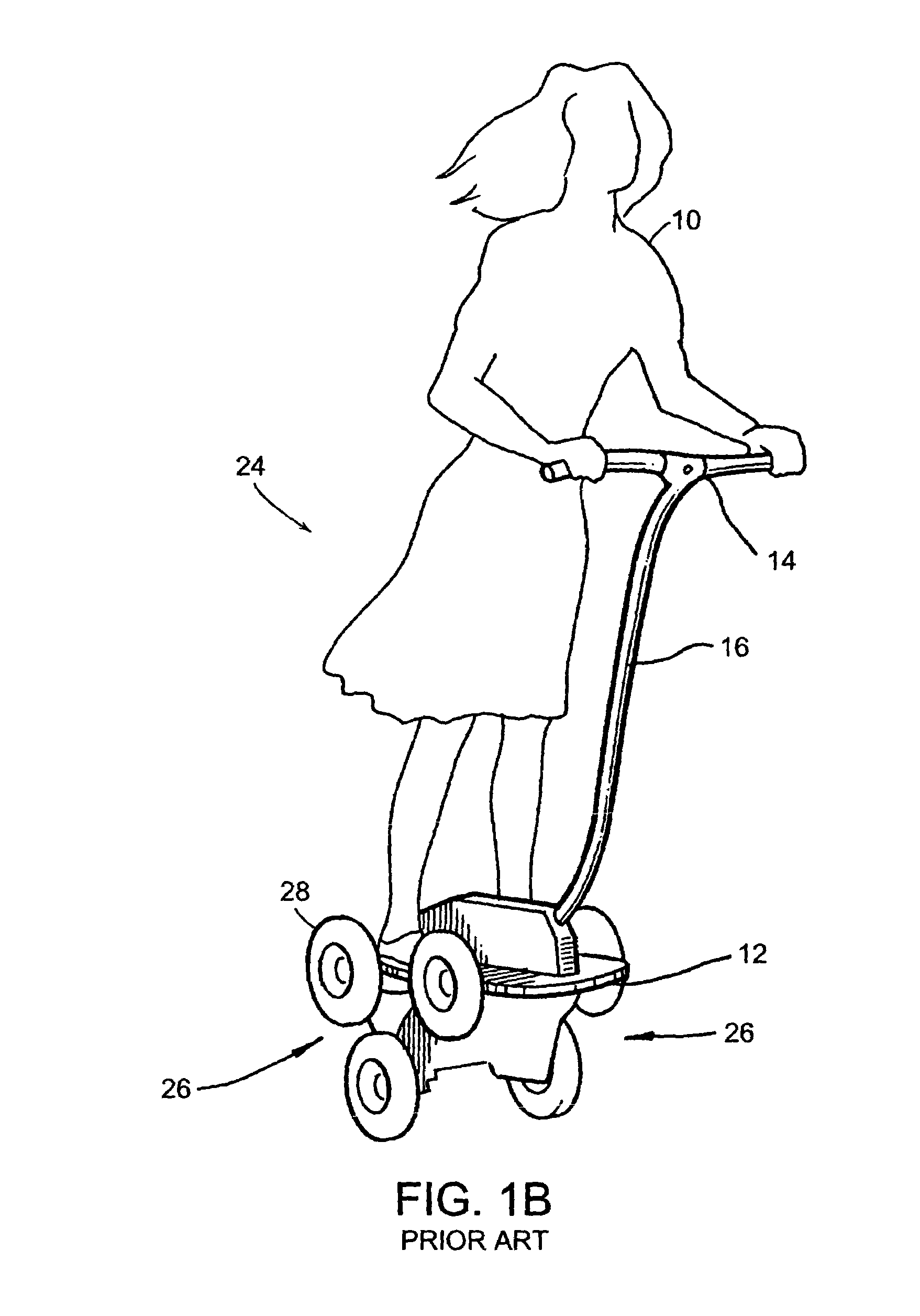 Dynamic balancing vehicle with a seat