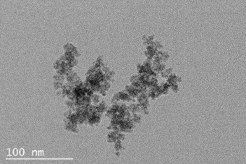 Method for oxidizing TMB by taking nano cerium dioxide as simulated oxidase