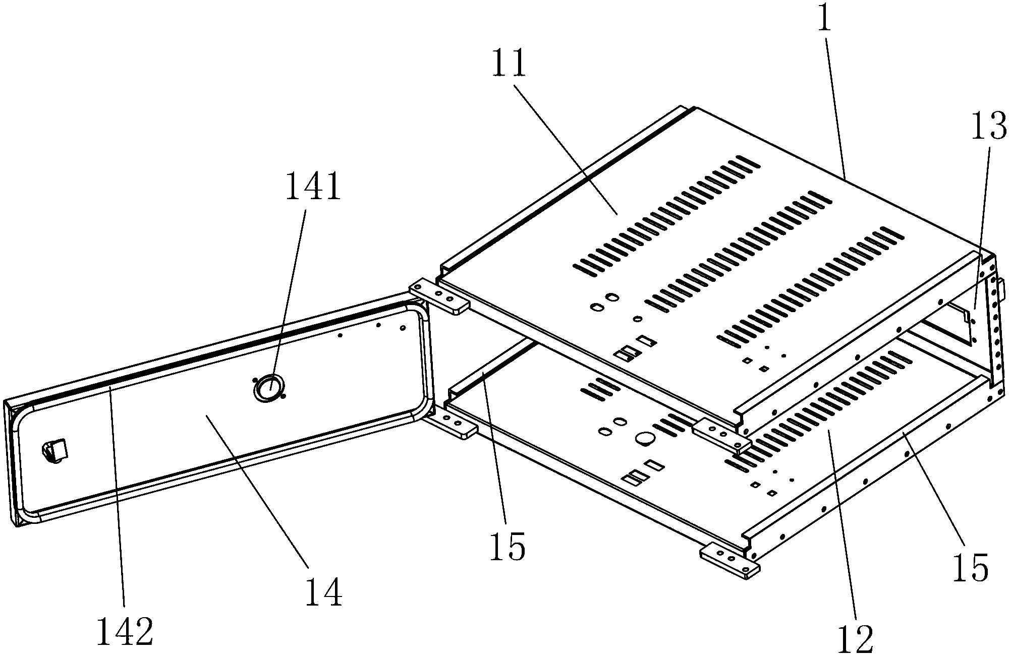 Switch cabinet pull-out type functional unit with sealing structure