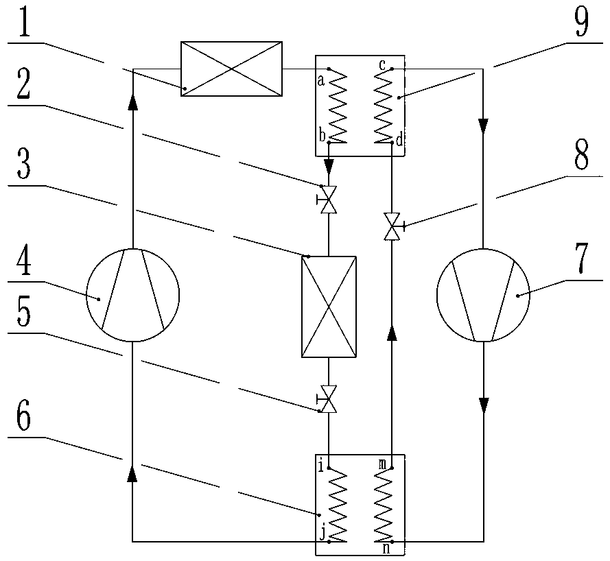 A control method for an air-conditioning heat pump energy-saving system