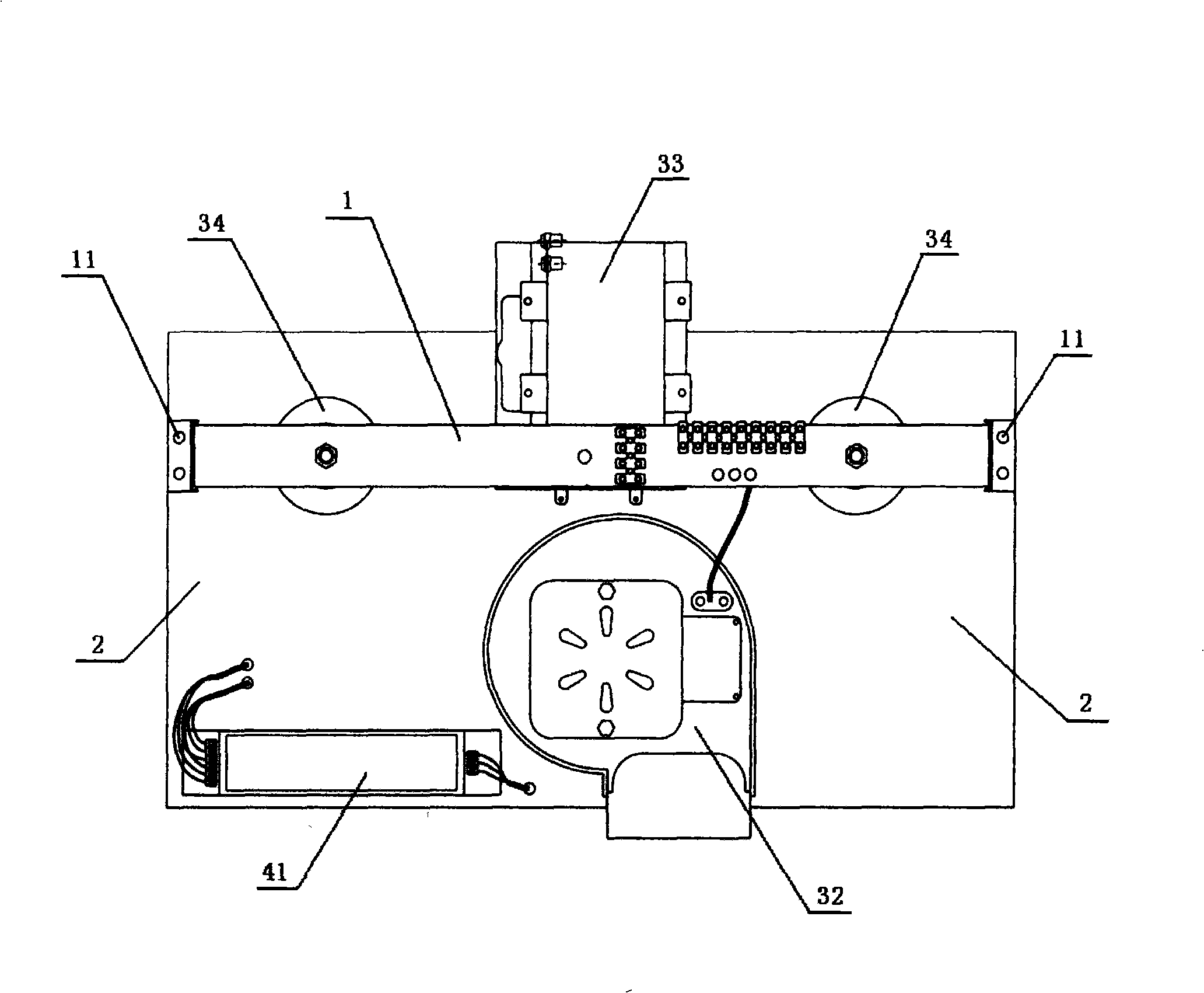 Electrical integrated suspended ceiling device