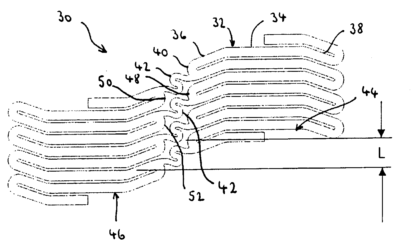 Flexible stent with elevated scaffolding properties