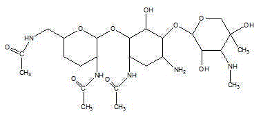 A kind of synthetic method of etimicin sulfate