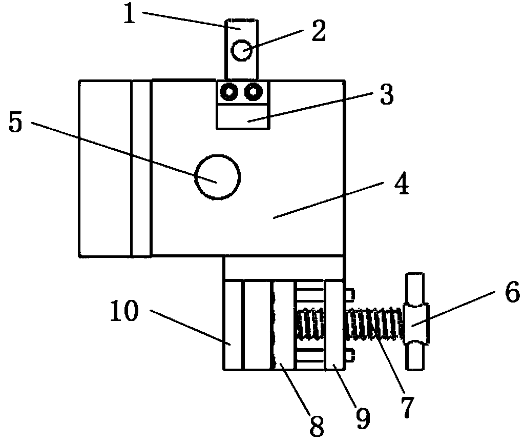 Detection fixture for tensile testing of steel wires