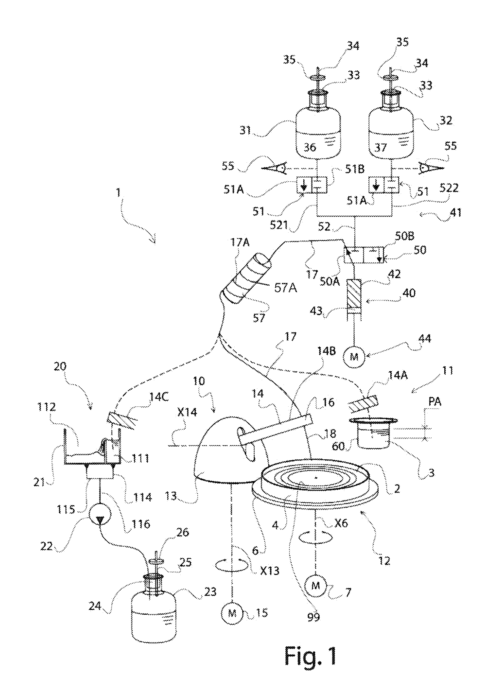 Automatic inoculating system and method for depositing a sample on a substrate in a pattern
