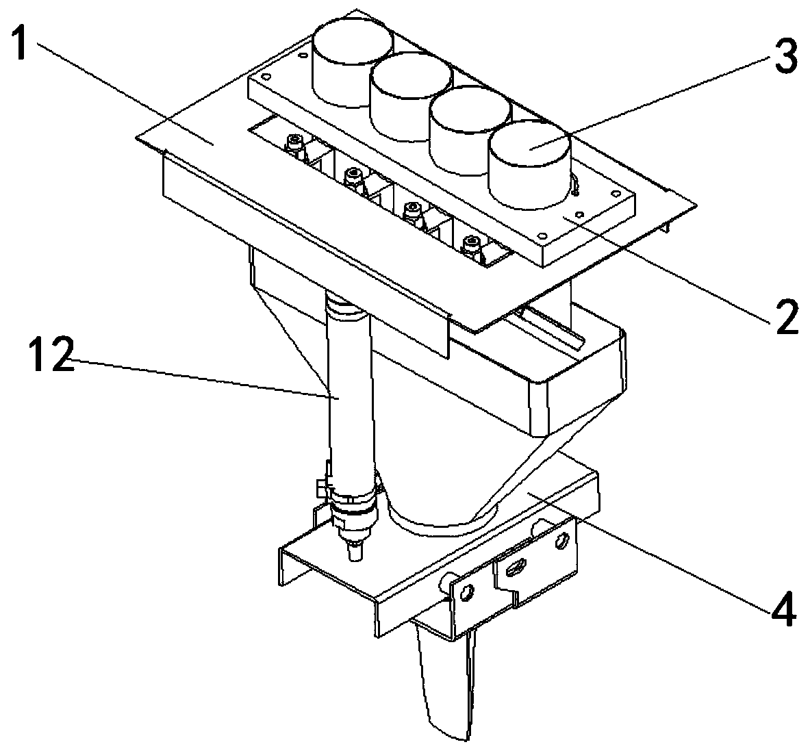 Seedling feeding and planting device of transplanter