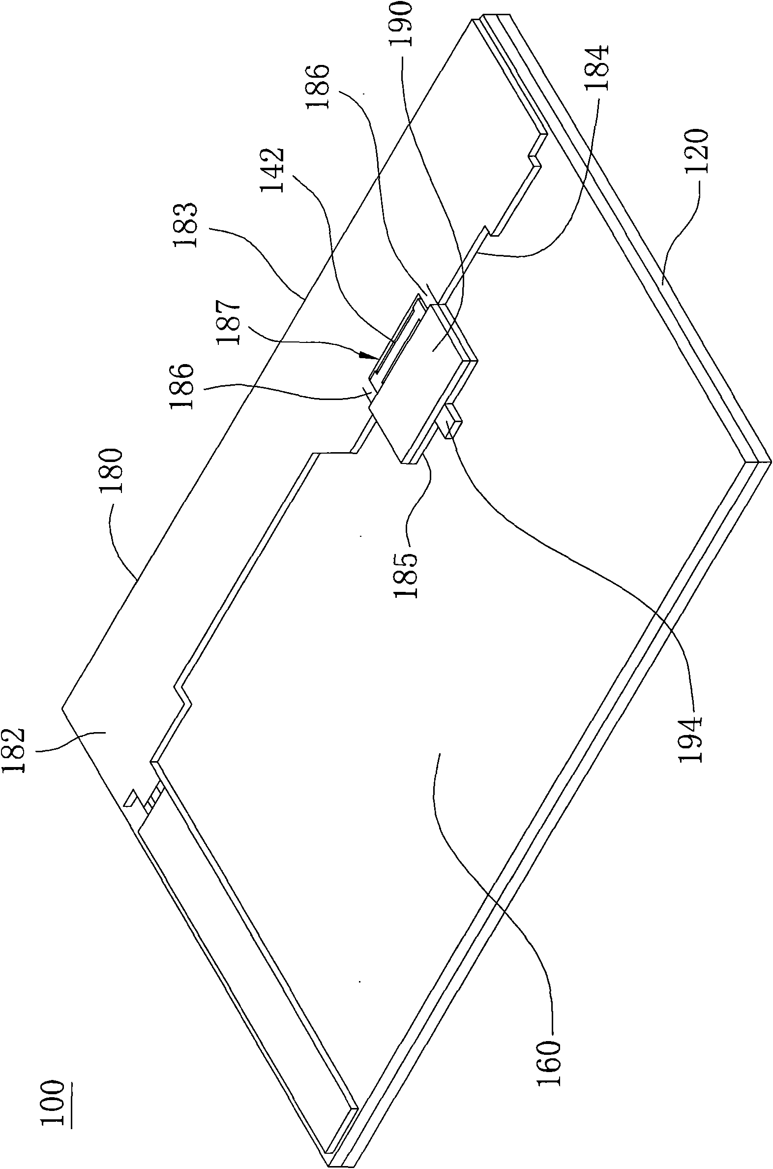 Panel display and protecting structure for same