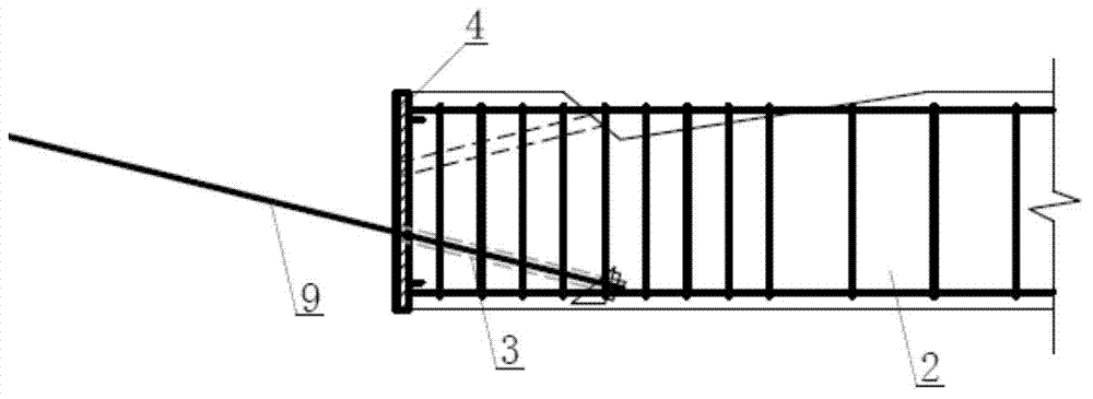 Prestress assembled concrete beam column joint structure and construction method thereof