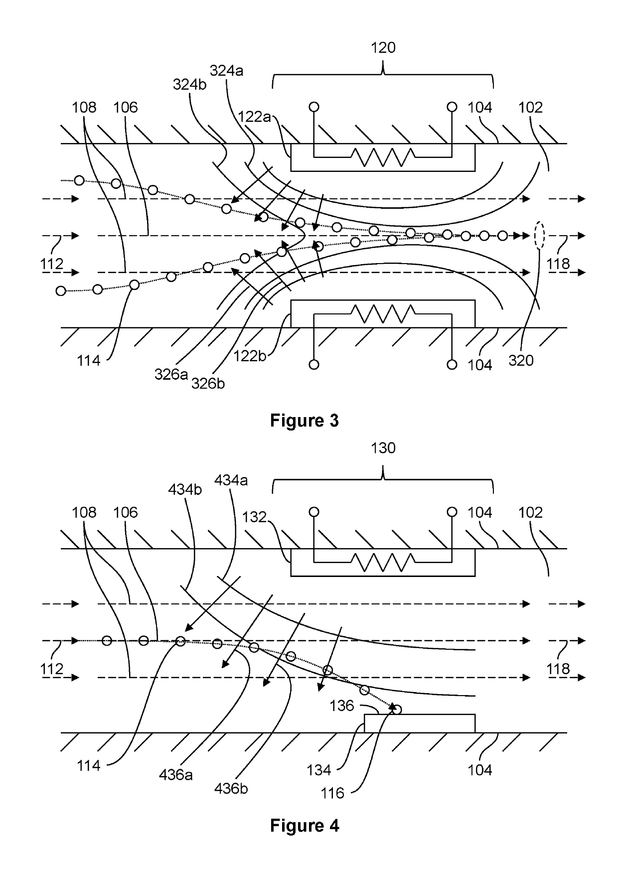 Thermophoretic particle detection system with variable channel geometry