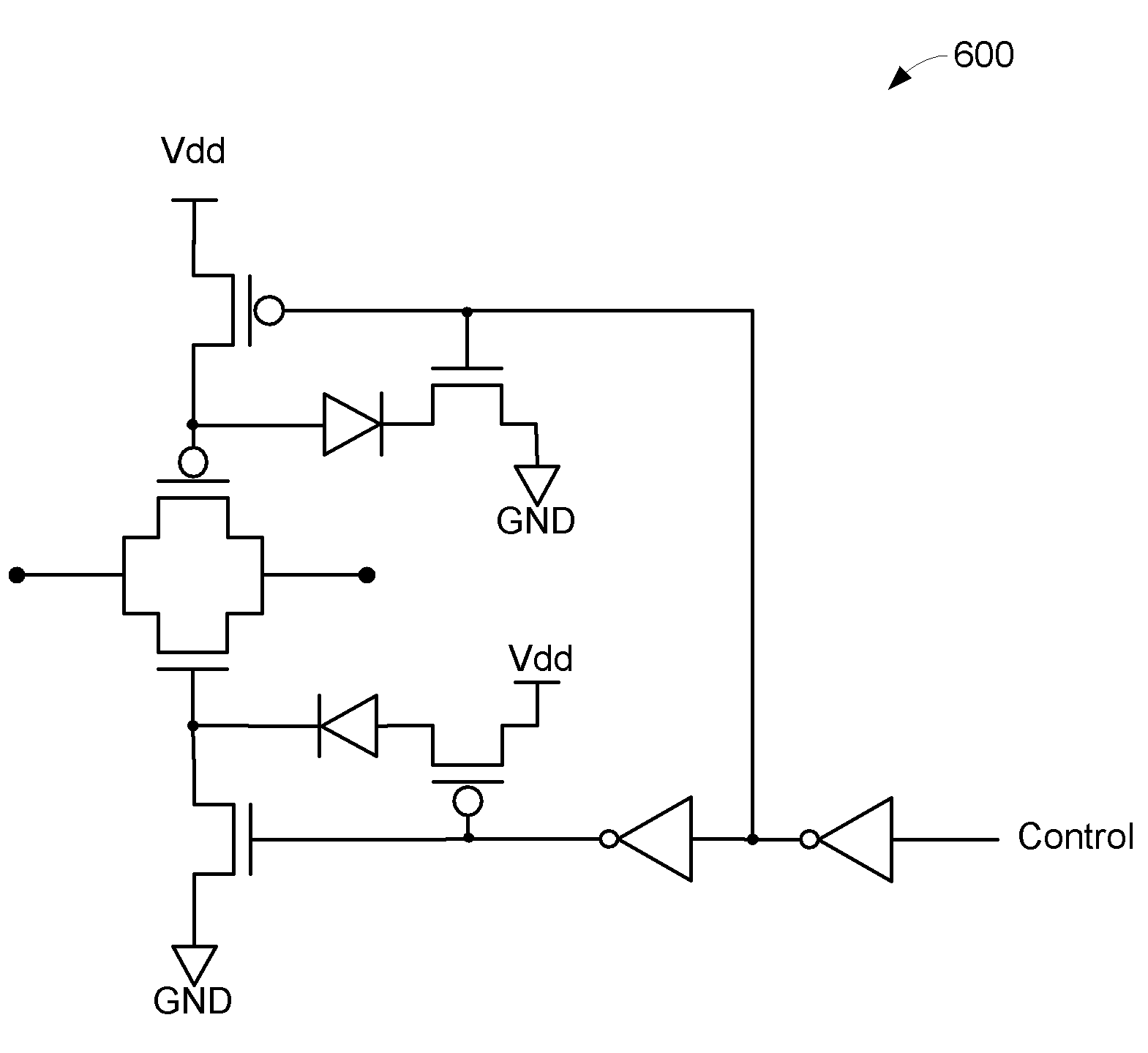 Method and apparatus for self gate pumped NMOS high speed switch
