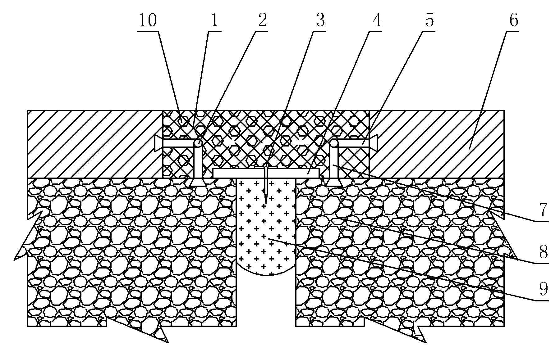Elastoplastic device for expansion joints in buildings and road engineering