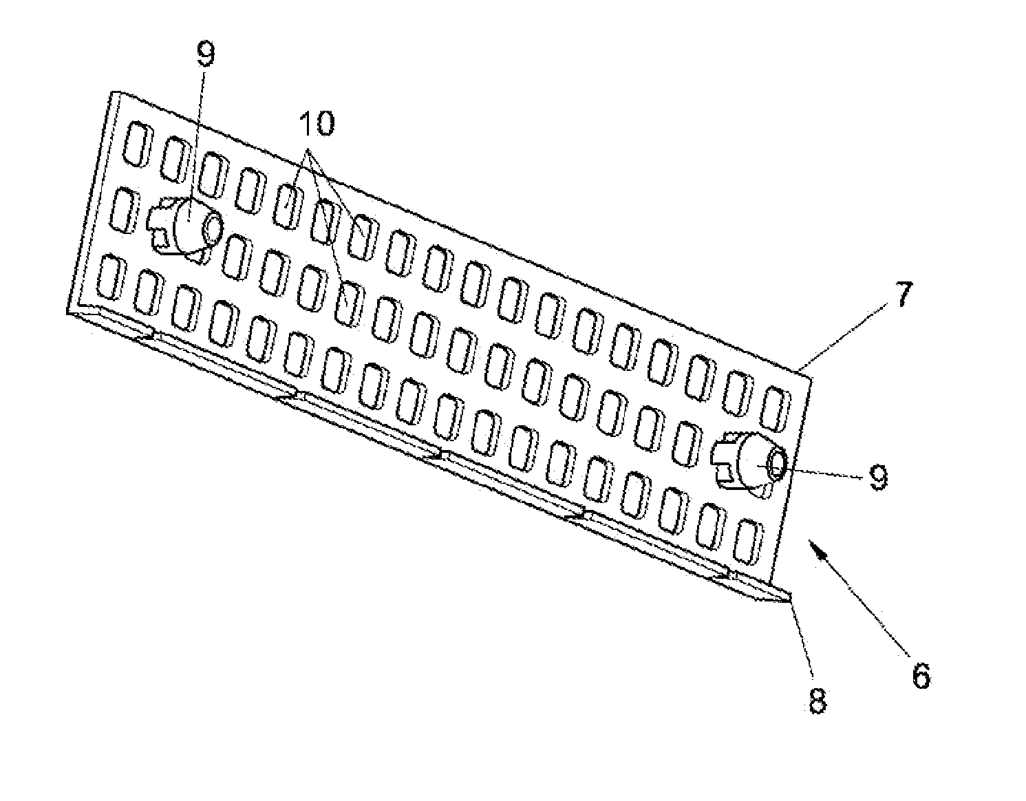Fastening system for seats