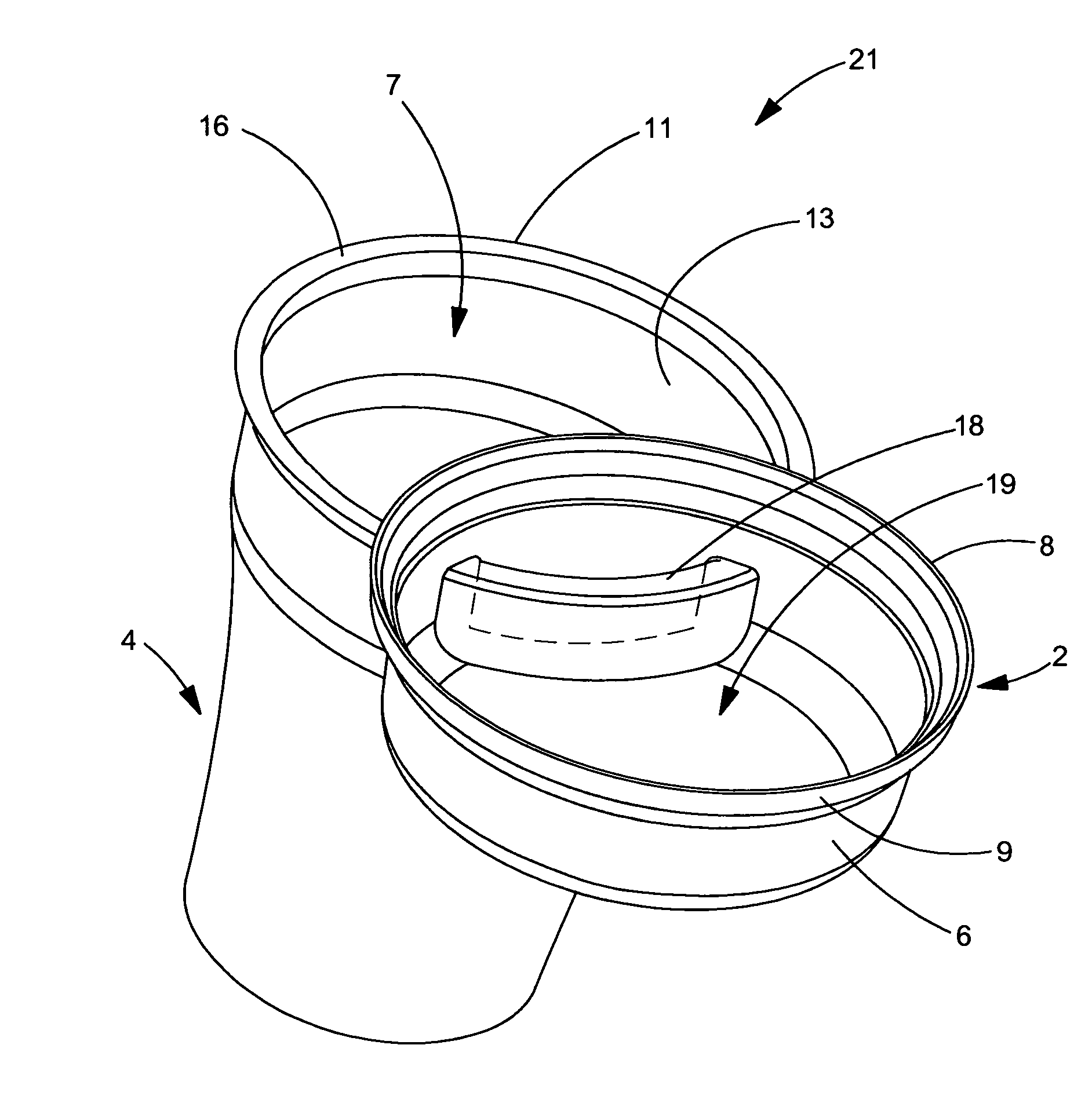 Interconnecting food container system