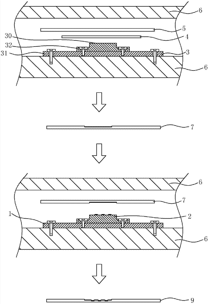 Thermoprinting plate and thermoprinting method of same-position different patterns