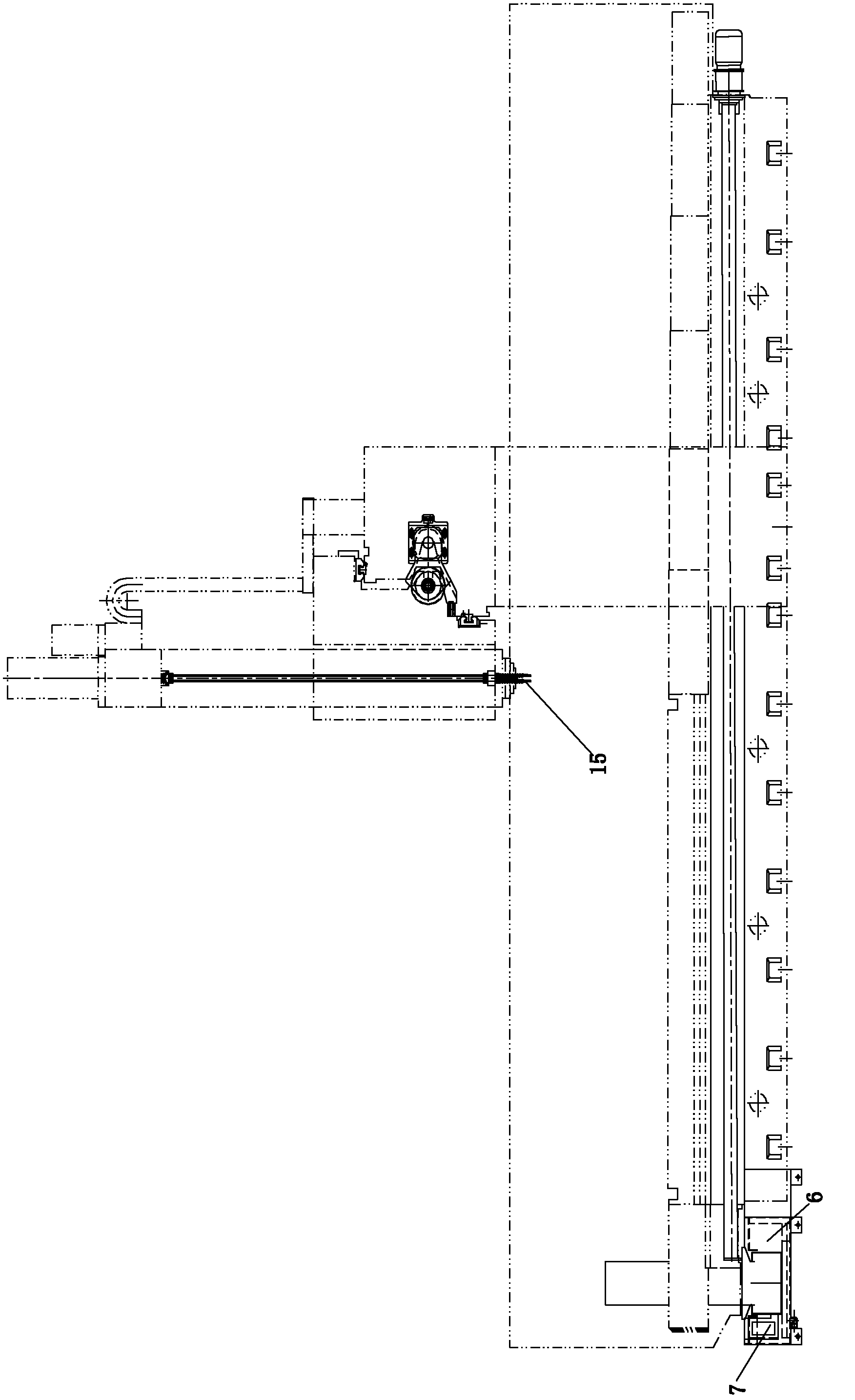 Filtering and cooling device for computerized numerical control gantry machine tool