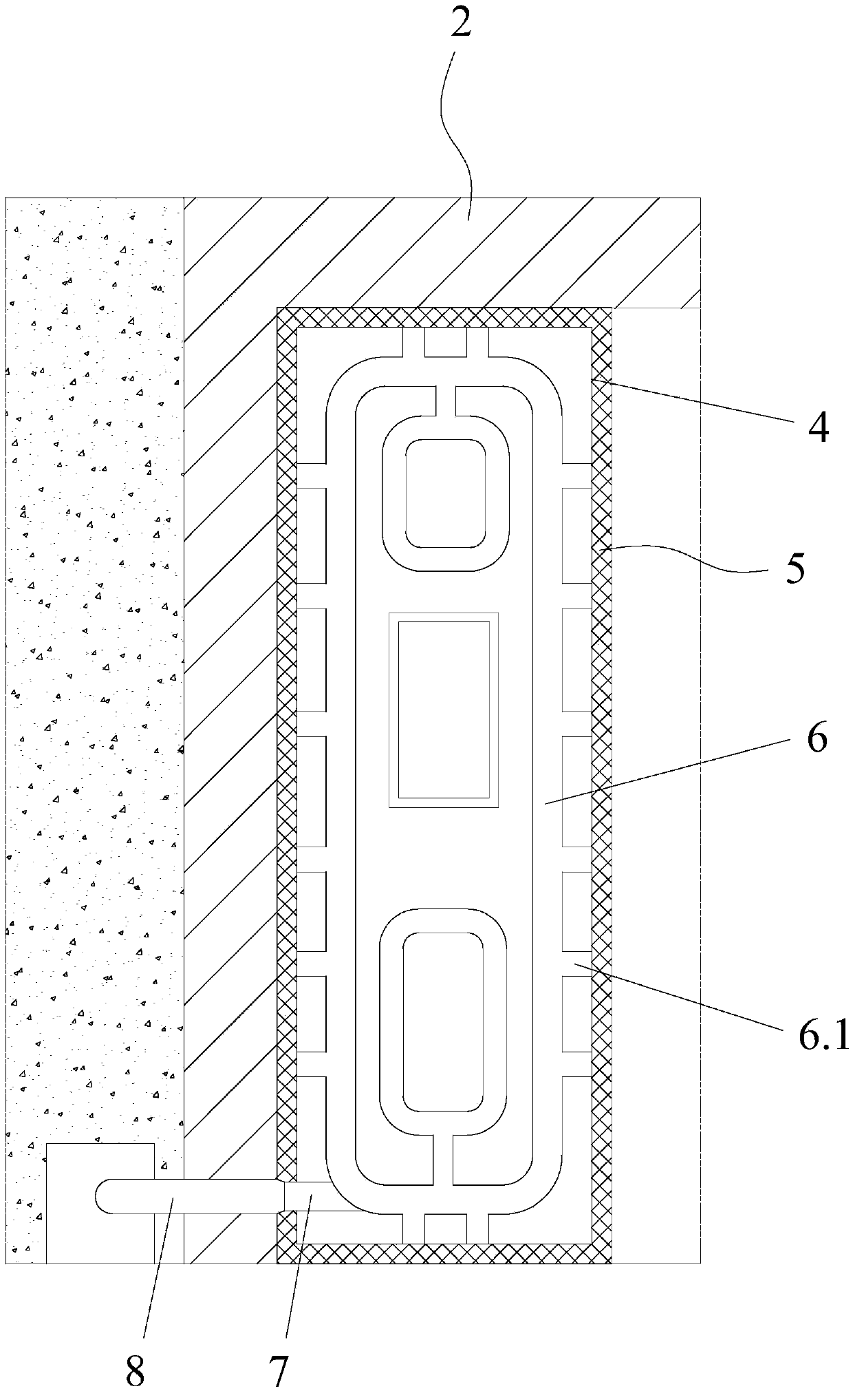 Door structure for fire fighting access