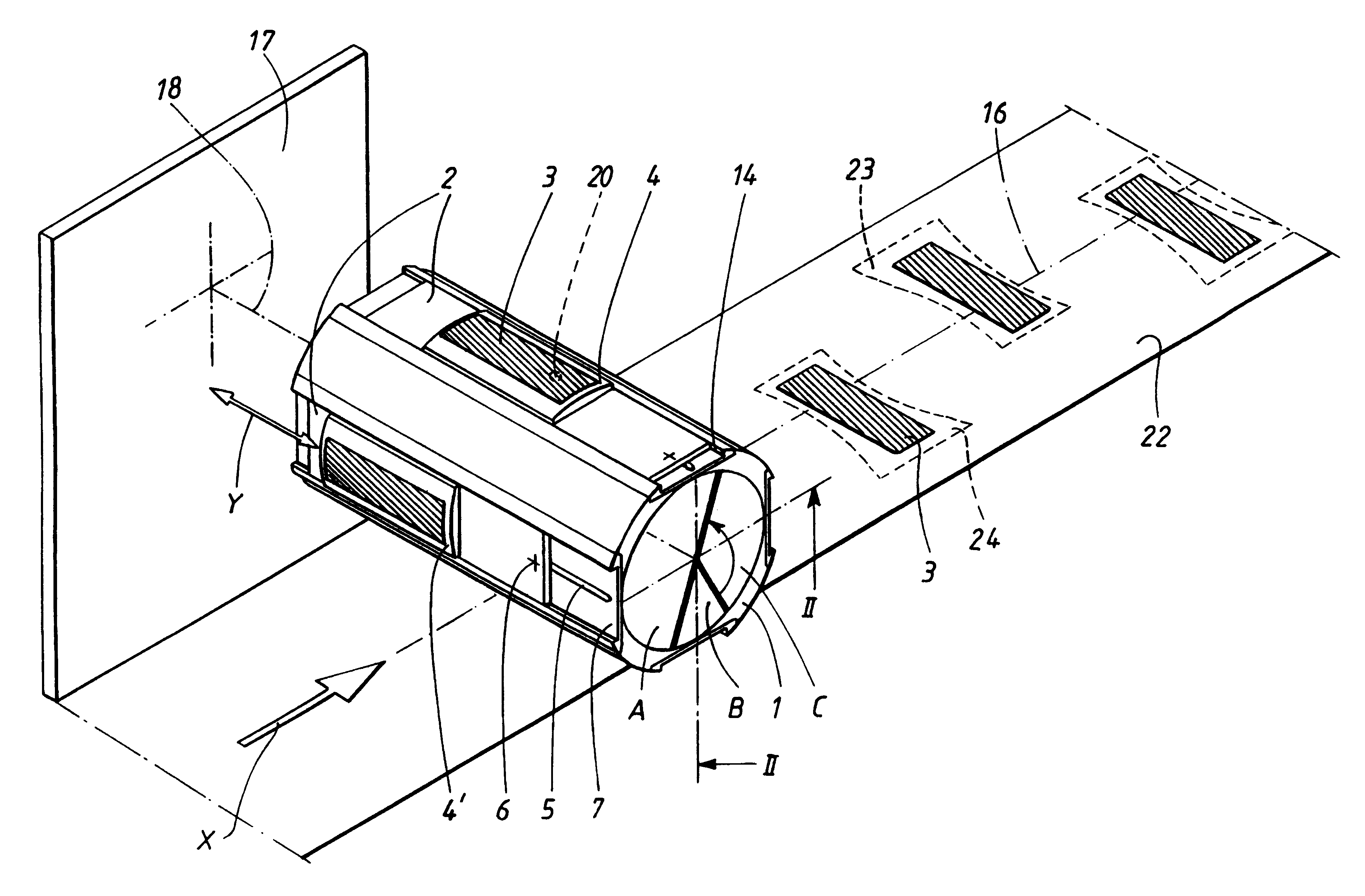 Application drum for use in the production of absorbent articles