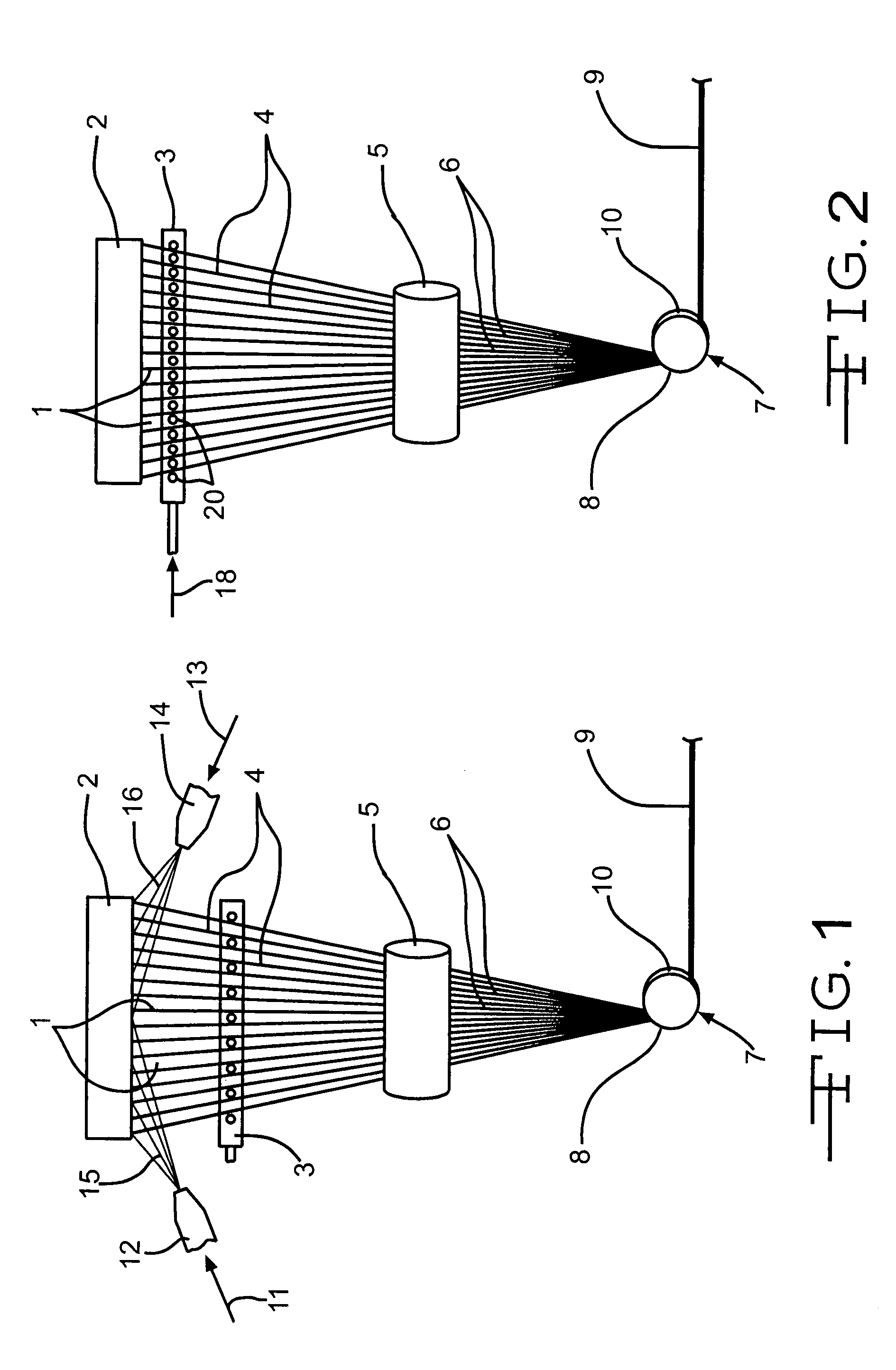 Method and system for forming reinforcing fibers and reinforcing fibers having particulate protuberances directly attached to the surfaces