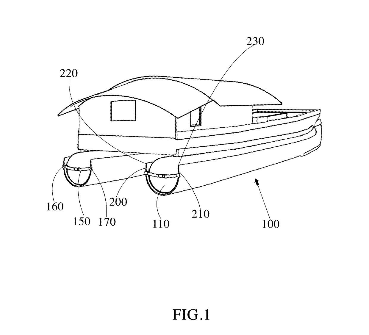 Pontoon protective cover device and method