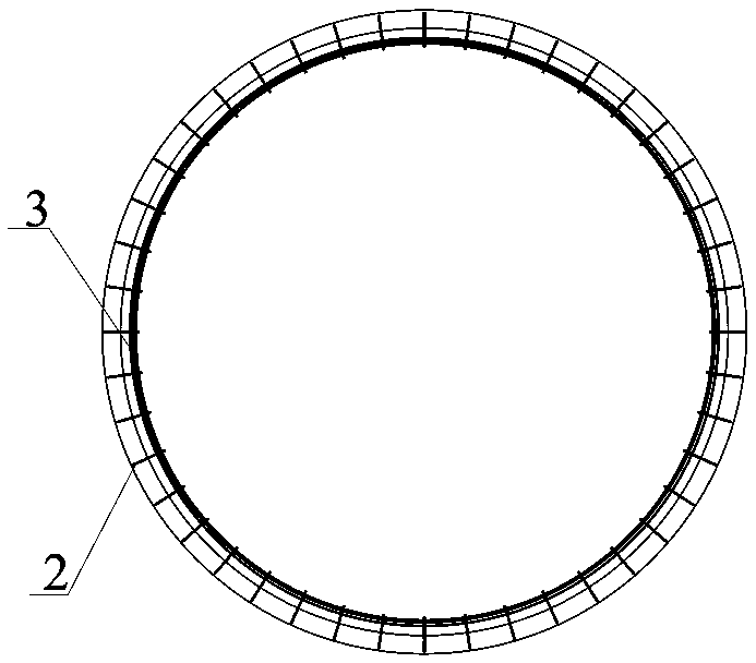 Circular foundation pit lined wall formwork construction system and construction method