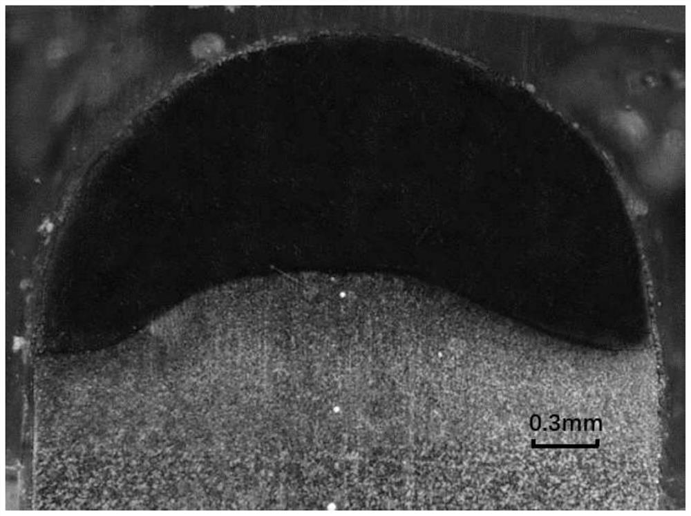 Method for preparing laser cladding layer of cutting edge of cutter based on powder-cored wire deep penetration mode