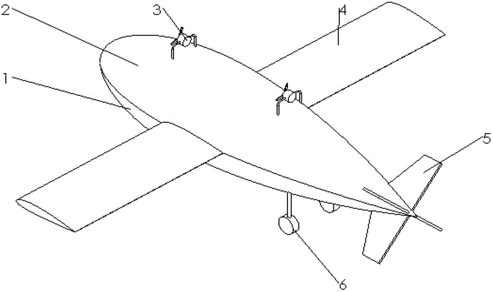 Near space airship using inflatable wings and tiltable propellers