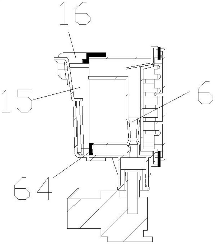 Detergent putting device and washing machine