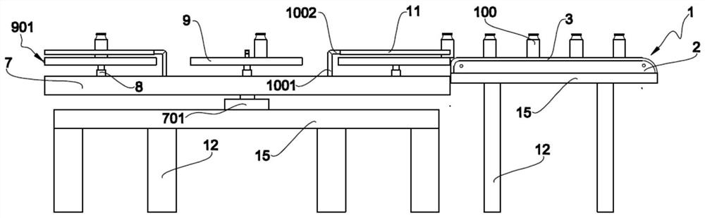 An automatic rotary positioning device for bottled products