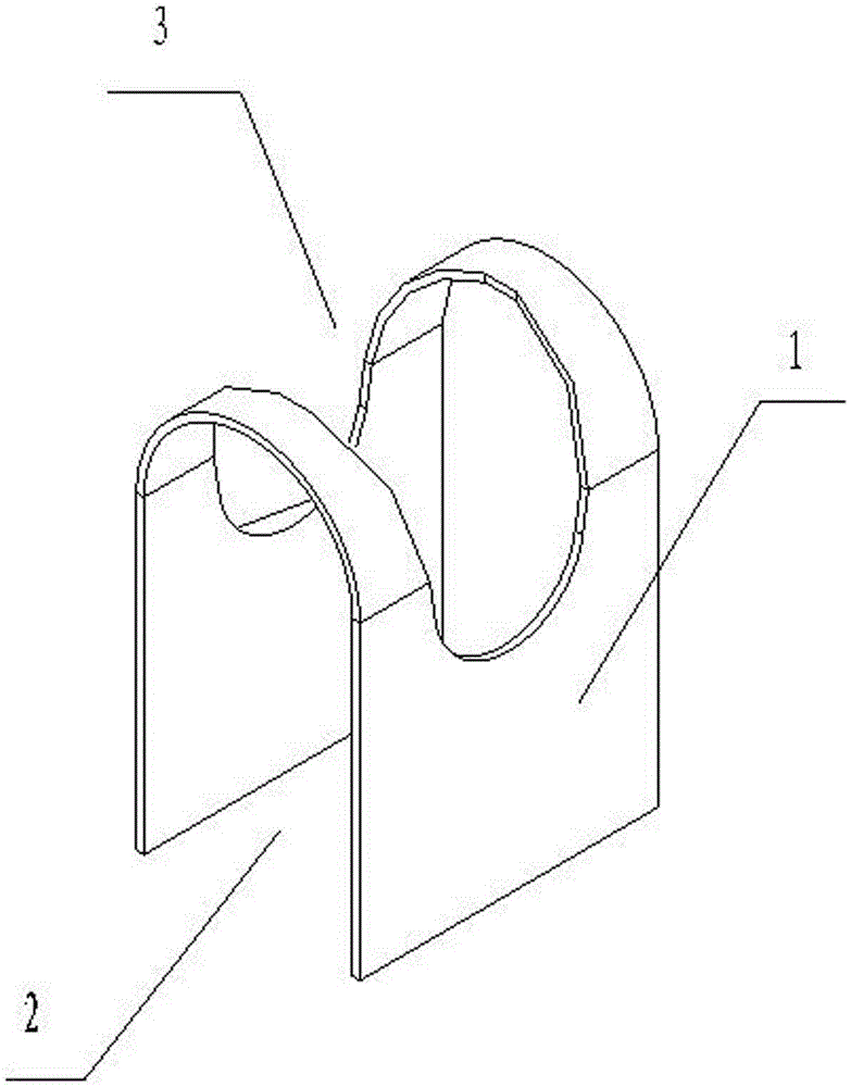 Orthogonal crossing steel bar positioning piece